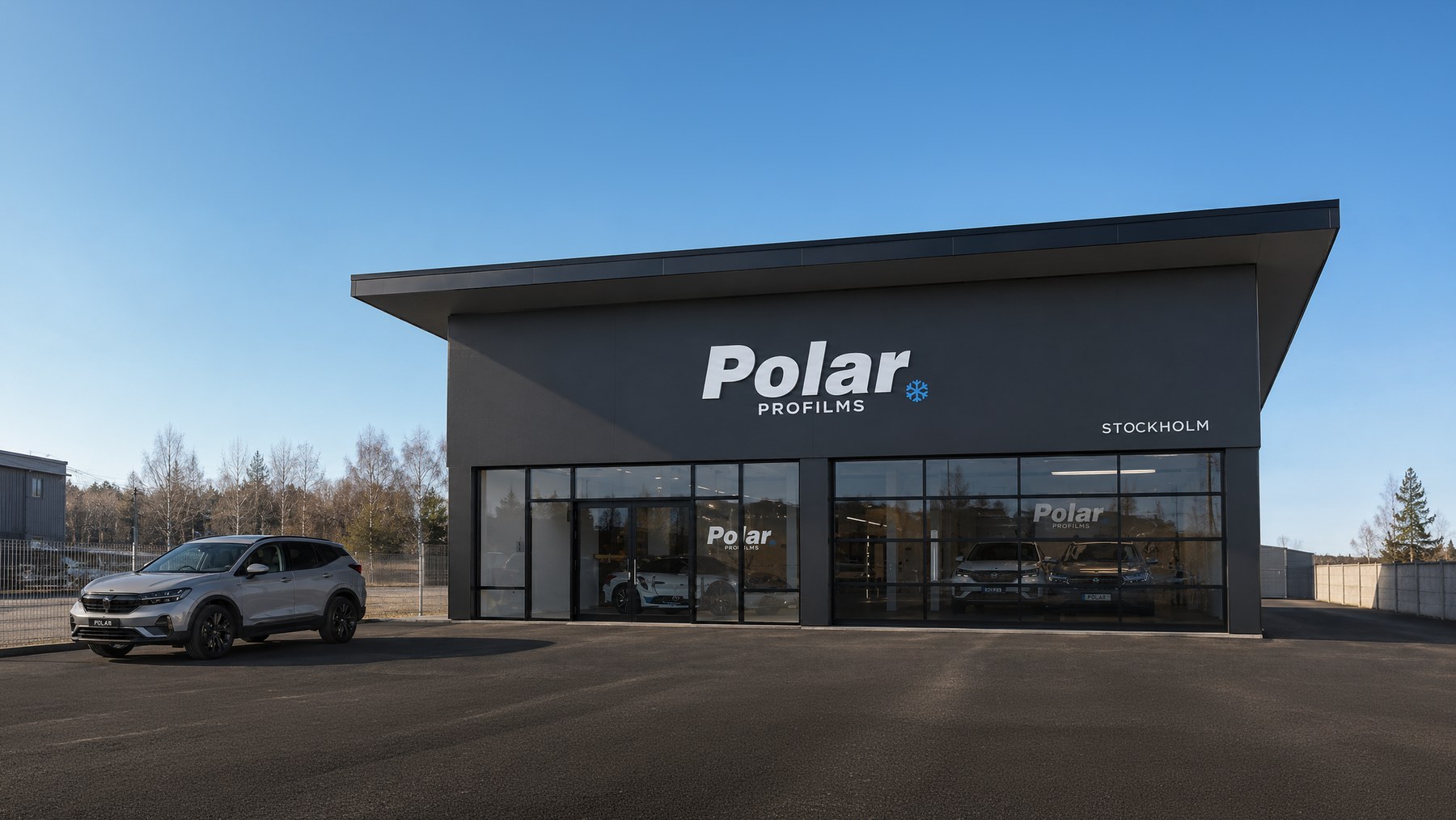 Polar Profilms headquarters building in Stockholm, Sweden.